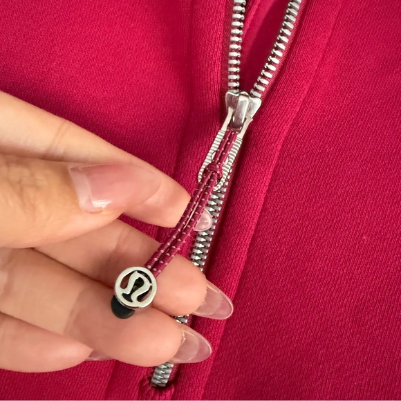 Lululemon Scuba Oversized Funnel-Neck Half Zip Long Berry Rumble - M/L - Picture 3 of 15